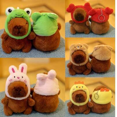 1 mặt dây chuyền hình thú nhồi bông Capybara, móc khóa hình thú nhồi bông mềm mại, phụ kiện trang trí xe hơi, quà tặng cho người yêu thích móc khóa (Capybara 3, thú nhồi bông Capybara dễ thương). Đồ chơi nhồi bông Capybara, Capybara, Capybara nhồi bông dễ thương.