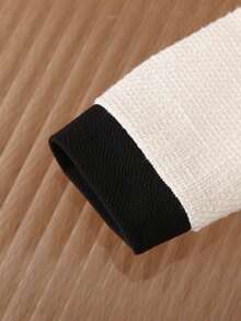 SHEIN 2件套 Babygirl 优雅粗花呢夹克和裙子套装 - 白色 - 查看 5