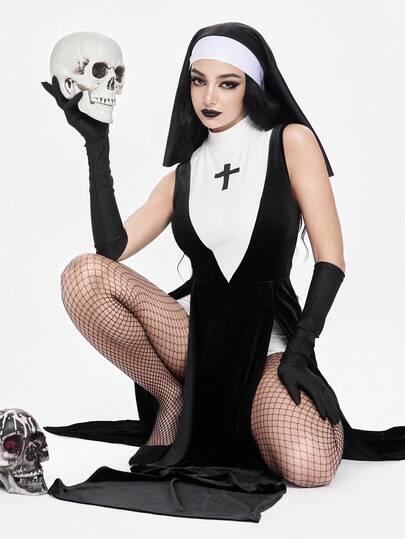 ROMWE Avant Halloween Fashionable Sexy Dark Role-Play Costume