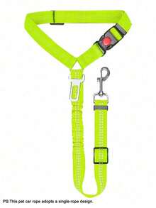 1pc Pet Car Seat Belt Retractable Leash, Heavy Duty Dog Harness Seatbelt - Ideal Pet Family Essential - Black - View 14