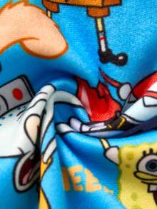 SpongeBob SquarePants | SHEIN 3pcs Tween Boy Cool Boy Soft & Comfy Cute Cartoon Printed Underwear,Basic Casual Briefs Fall Winter Boxers For Kids Cartoon Boxers