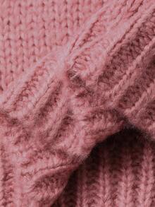 DAZY 青少年女孩日常休闲毛衣，秋季 - 粉色 - 查看 8