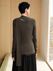 Uhlyne 女士商务休闲优雅简约服饰 - 灰色 - 查看 4