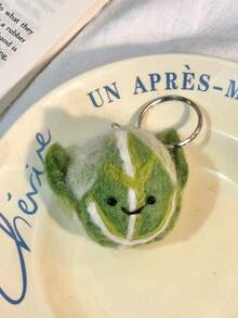 Cute And Fun Carrot Handmade Felt Keychain Keyring Accessory