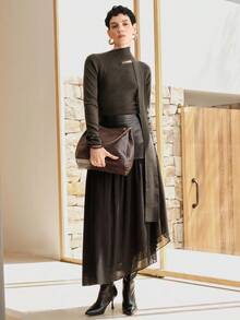 Uhlyne 女士商务休闲优雅简约服饰 - 灰色 - 查看 3