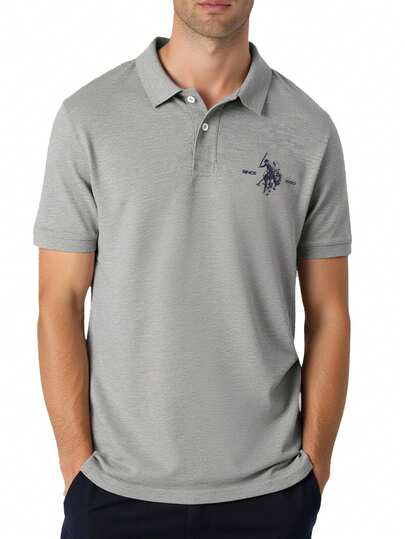 US Polo Assn Men's Polo Shirts Grey