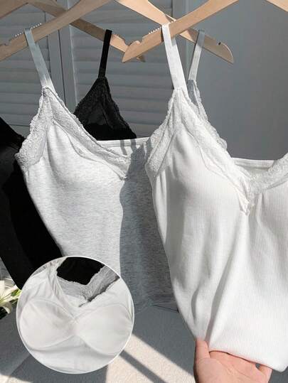 Comfortcana 多件女士休闲百搭纯色吊带背心