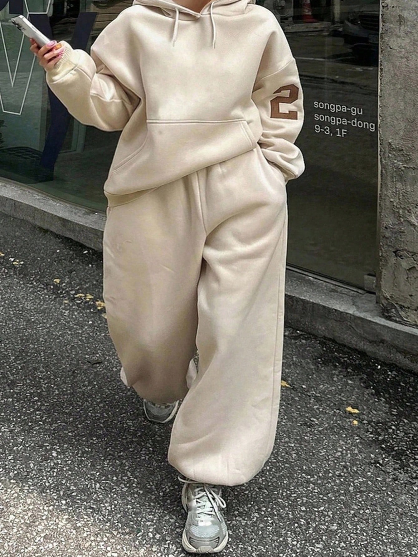 Plus size sweatshirt set