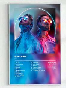 1 tấm poster album nhạc Rap Pop Pháp không khung, phong cách thẩm mỹ, in trên vải canvas, tranh nghệ thuật treo tường trang trí nhà cửa, văn phòng, phòng ngủ. - Nhiều màu - Xem 28