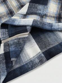 ROMWE MEN Prep 男士休闲通勤格子夹克