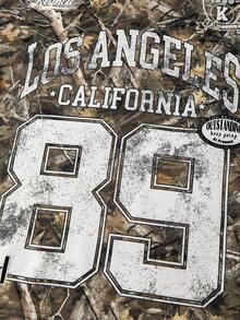 青少年男童休闲日常舒适数字印花图案宽松圆领长袖针织T恤 - 彩色 - 查看 5