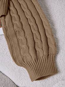 Franclia 女士纯色圆领蝙蝠袖休闲针织毛衣，秋冬，长袖上衣