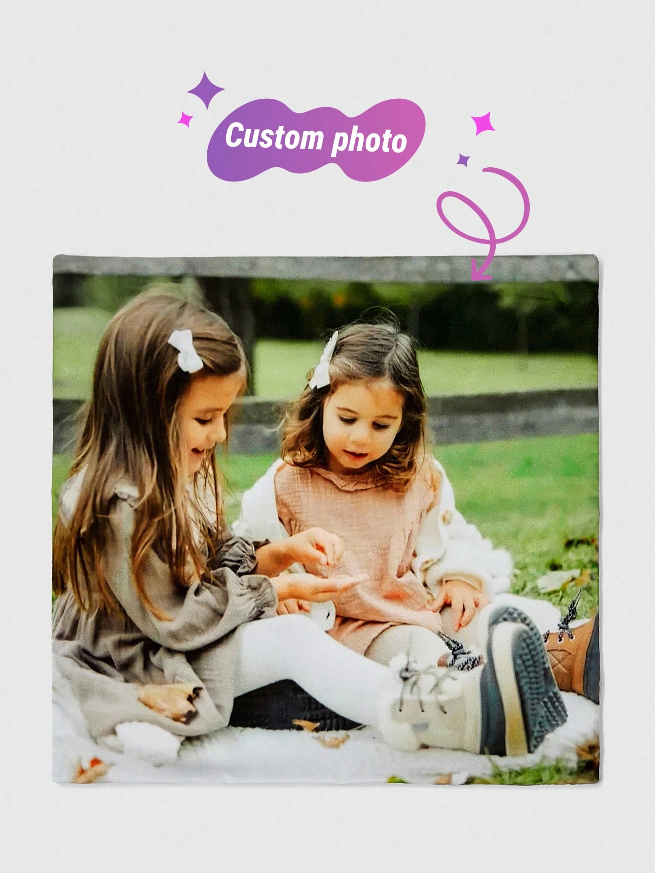 1pc Personalized Photo Pillow Case, Custom Single Sided Picture Pillow Cover For Mother's, Father's, Teacher's Day, Thanksgiving, Birthdays, Anniversaries, Valentine's Day, Graduation, Weddings, Housewarming-Unique Gift For Family, Him, Her, Boyfriend-Sofa, Bed, Car, Living Room