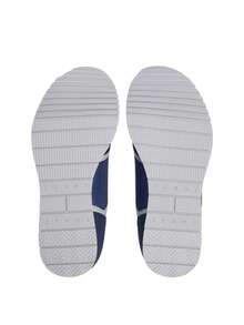 Tommy Hilfiger Logo Mixed Texture Men's Trainers Dark Blue EM0EM01590 - DarkNightNavy - View 4