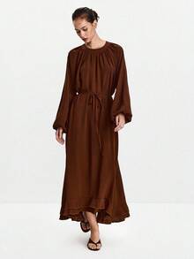 Lumivelle Halloween Women Short Dresses Fall Cloth For Women - Redwood - View 5