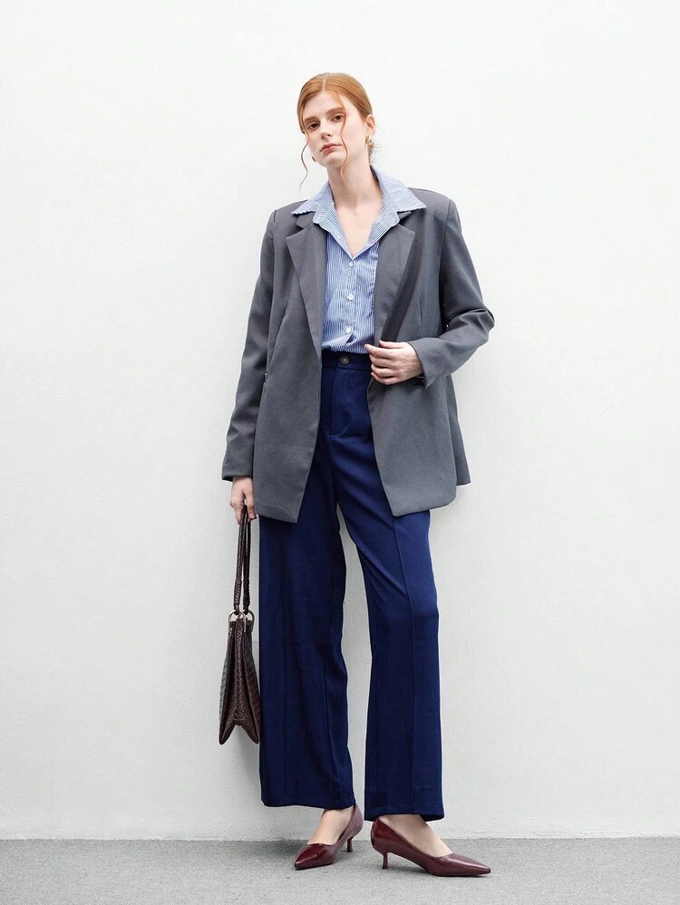 CUCCOO BIZCHIC Women's Fashion Burgundy Comfortable Pointed Toe Kitten Heel Pumps, Suitable For Commuting, Dating, Party, Vacation, Office Wear For Christmas Spring Shoes