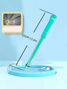 Zazumi 1Pc 32cm Long Multi Nozzle Water Gun With Pull Out Sprayer Super Soaker Water Cannon Summer Fun Water Jet Toy For Outdoor Pool Beach Party Game Multi Color Splash Battle Toy Water Blaster