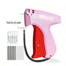 1 pièce Pistolet à points fin Stitchy, réparateur rapide de vêtements, pistolet de micro-étiquetage pour vêtements avec 6 fines aiguilles et 1000 pièces de fixation, mini outil de ourlet adhésif rapide