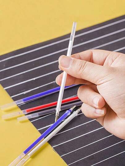 20pcs Heat Erasable Pen Refills, High Temperature Disappearing Fabric Marking Pens, For Leather, Clothing, Cross-Stitch Sign Pen (4 Colors) Halloween Decor, Back To School Living Room Decor Wall Decor, Bedroom Curtains Fall Decor,Christmas Decorations