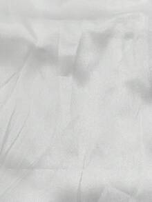 Claim Dot 宽松版型男式字母图案条纹落肩灯芯绒运动夹克，秋冬 - 白色 - 查看 4