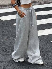 Muchica Women's Loose Casual Thermal Lined Sweatpants, Autumn/Winter