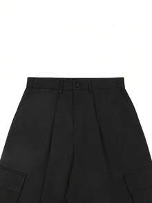Manfinity Roghcode Men Pants,Back To School, For Fall - Black - View 4