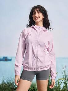 In My Nature Impermeable sólido y simplista para mujer, para uso diario - Rosa - Ver 8