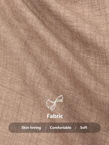 Elenzga 女式春夏休闲卡其色褶皱面料吊带串珠腰部纽扣和领带设计超长连体裤