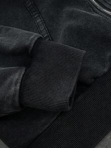 PAVTROS Manfinity Streetrush Men's Autumn Spider Pattern Zip-Up Hooded Casual Sweatshirt Gothic Zip Up Hoodie Graphic Zip Up Hoodie Black Zip Up Hoodie Men Zip Up Hoodie - Black - View 6