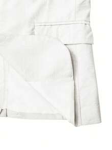 Manfinity Homme Men's Solid Color Lapel Neck Long Sleeve Blazer And Trousers Suit Set