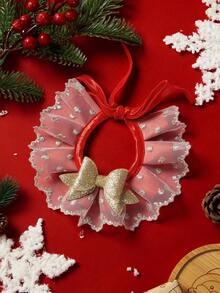 PETSIN 1 件宠物围兜，可爱猫狗通用圣诞蕾丝围巾配件 - 彩色 - 查看 13