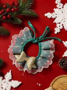 PETSIN 1 件宠物围兜，可爱猫狗通用圣诞蕾丝围巾配件 - 彩色 - 查看 7