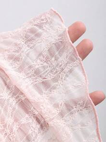 Sweetra Bandeau Butterfly Textured Print Cropped Top