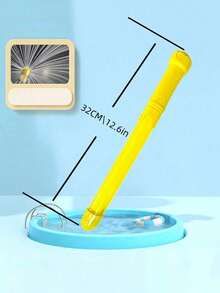 Zazumi 1Pc 32cm Long Multi Nozzle Water Gun With Pull Out Sprayer Super Soaker Water Cannon Summer Fun Water Jet Toy For Outdoor Pool Beach Party Game Multi Color Splash Battle Toy Water Blaster