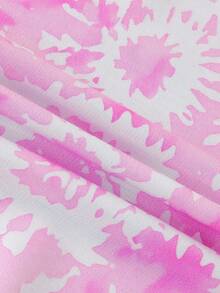 2pcs/Set Young Girl Casual Stylish Cute Cartoon Stitch Letter Graphic Print Sweatshirt And Leggings Set Fall Winter - Pink - View 5