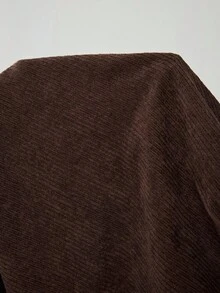 Solflare Relaxed Fit Coffee Brown Corduroy Wide Leg Plus Size Long Pants With Drawstring Waist And Pockets Comfy Pants Brown Pants Corduroy Pants Wide Pants Loose Pants