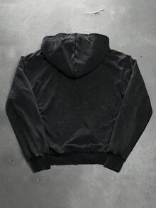 PAVTROS Manfinity Streetrush Men's Autumn Spider Pattern Zip-Up Hooded Casual Sweatshirt Gothic Zip Up Hoodie Graphic Zip Up Hoodie Black Zip Up Hoodie Men Zip Up Hoodie - Black - View 3