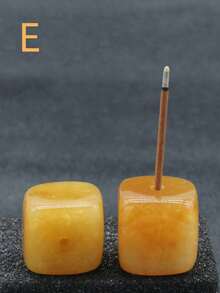 SHEIN 1 件，天然石香座，方形香棒座天然石工艺饰品，迷你香棒底座支架燃烧器饰品房间装饰卧室配件家居用品配件万圣节、幽灵、秋季、节日、节日圣诞节、冬季、节日、节日