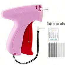 1 pièce Pistolet à points fin Stitchy, réparateur rapide de vêtements, pistolet de micro-étiquetage pour vêtements avec 6 fines aiguilles et 1000 pièces de fixation, mini outil de ourlet adhésif rapide