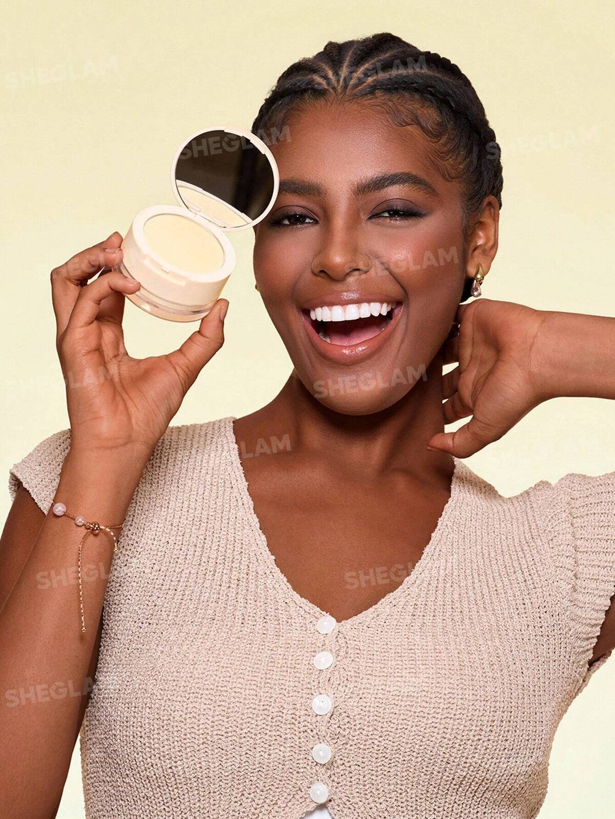 Insta-Ready Ultra-Fine Blur & Lift Setting Powder Duo-Banana