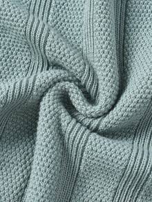 Manfinity Bizformal Men's Casual Solid Color Mock Neck Sweater Jumper , Old Money - Multicolor - View 6