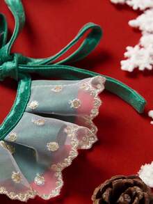 PETSIN 1 件宠物围兜，可爱猫狗通用圣诞蕾丝围巾配件 - 彩色 - 查看 9