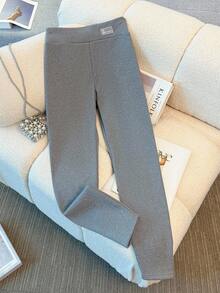 Franclia 女士紧身裤，女士保暖内衬紧身裤 - 深灰色 - 查看 3