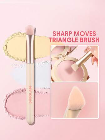SHEGLAM Sharp Moves Brocha Triangular Marca Belleza Maquillaje Cosmético para Mujeres Niñas Perfecto para Otoño Invierno Ideal para Y2K Elegante Moda Adecuado para Cumpleaños Navidad Presente Fiesta Listo Mejor Color