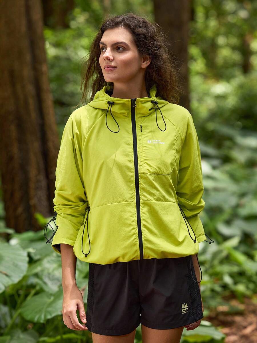 In My Nature 女式抽绳连帽户外软壳夹克 女式户外连帽拉链夹克 休闲夹克 前拉链连帽户外夹克 户外风衣夹克 户外休闲夹克，颜色：荧光黄，亮黄色夹克，户外徒步夹克，女式休闲夹克，女式跑步夹克，女式徒步防晒夹克，运动夹克，秋季外套，保暖夹克，户外徒步夹克，透气夹克，多功能夹克，户外徒步夹克 带口袋外套，厚夹克 保暖，软壳夹克 保暖厚款保暖夹克 荧光黄夹克 - 黃色 - 查看 1
