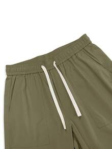 Chillumni Quần Cargo dáng rộng có túi bên hông dành cho nam, dành cho mùa thu - màu xanh lá - Xem 6