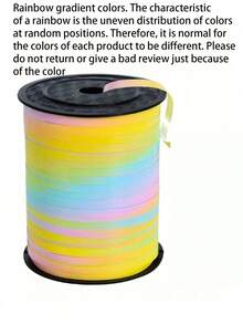 Rainbow Curling Ribbon For Gift Wrapping, Balloon String, Wedding, Birthday, Christmas - Metallic Shiny " Ribbon For Bouquets And Flower Wrapping Paper Christmas - color - View 7