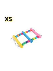 1pc Random Color Handmade Dyed Bead Decor Ladder Design Parrot Toy, Suitable For Bird Climbing Swing Cage Accessories And Supplies - Multicolor - View 16