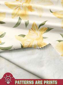 Soleia Women's Elegant Floral Print Long Dress With Spaghetti Straps Suitable For Going Out Chic Dress - Butter Yellow - View 3