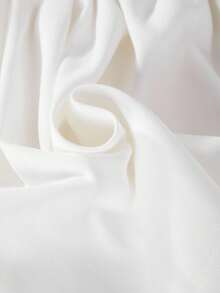Tween Girl Plain Color Ruched Short Casual Skirt,Holiday,Summer,Travel Fall Winter - White - View 3